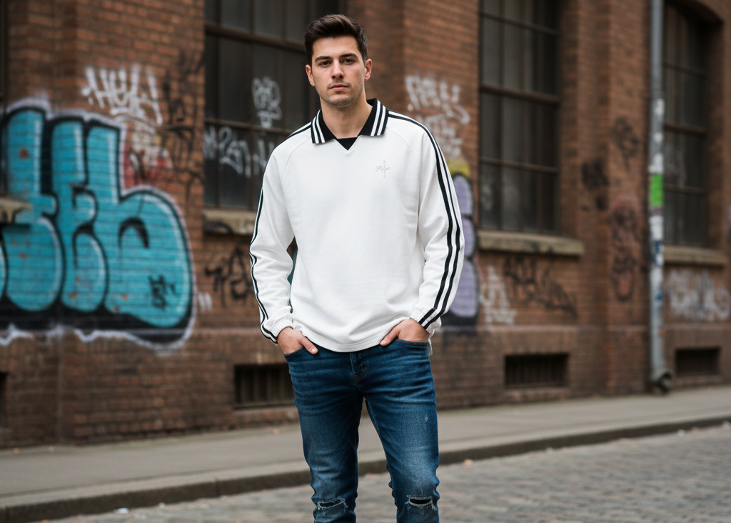 Roses Contrast Striped Classic